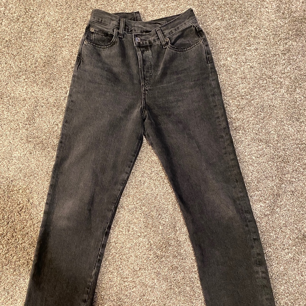 Agolde Criss Cross Straight Jeans